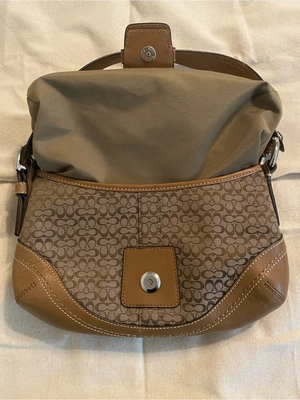 Small Coach Soho Signature Flap Shoulder Bag F10925